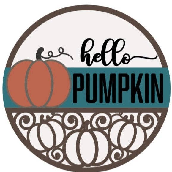 DIY Hello Pumpkin with pumpkin bottom for wholesale by Studio 29 Eleven