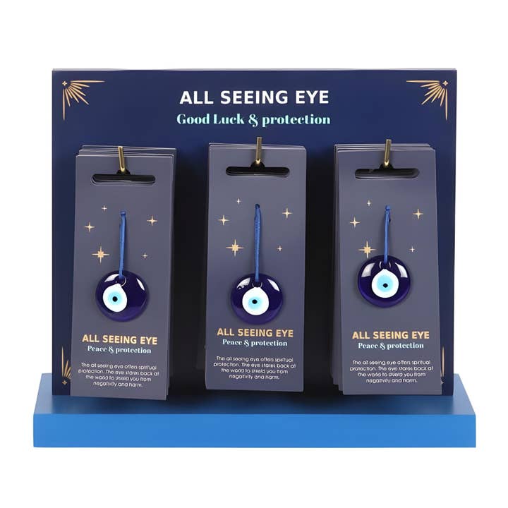Evil Eye Charm 24ct Display. for wholesale by Down To Earth