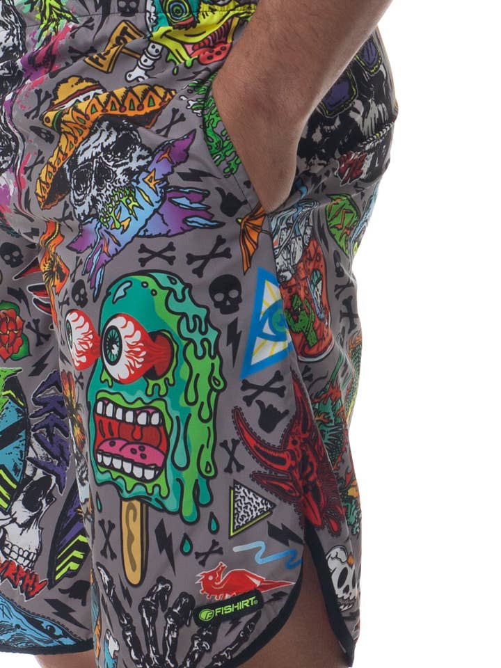 Swimwear Longshorts - Pantaloncino Mare Struggle per la vendita all'ingrosso da parte di Fishirt