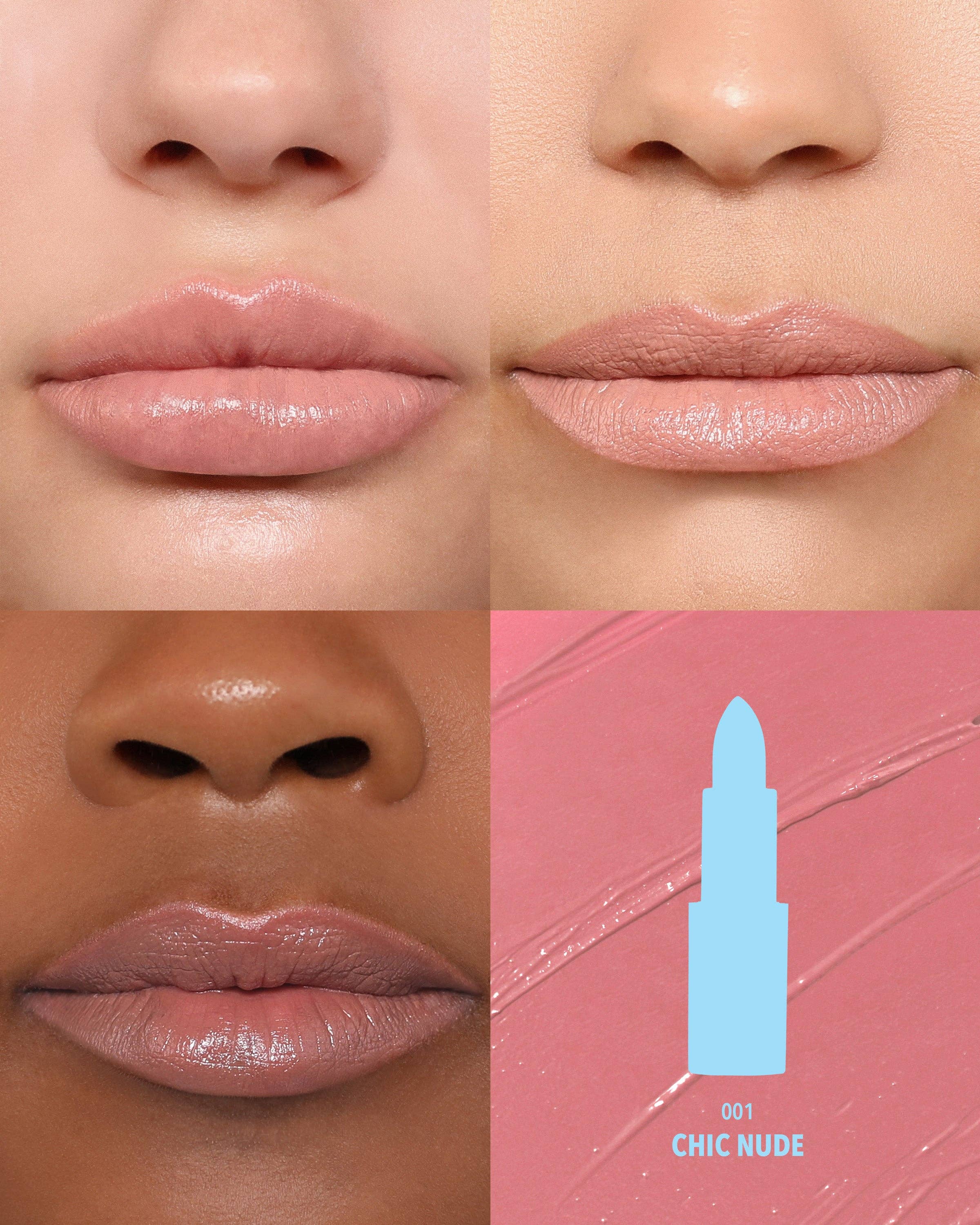 Moira Cosmetics - Wholesale Lipstick - Chic Satin Lipstick (001, Chic Nude)1