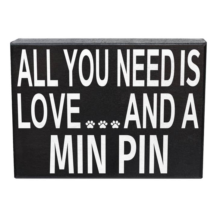 Alles wat je nodig hebt is liefde en een houten Min Pin ™️ -bord voor wholesale door JennyGems