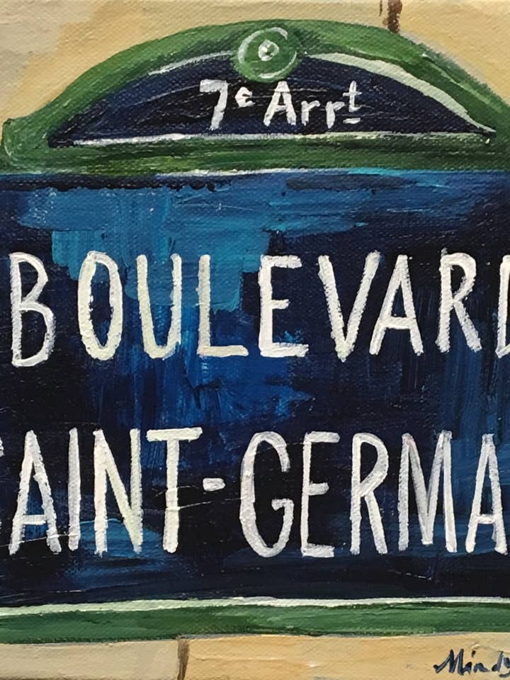 Boulevard Saint-Germain Greeting Card for wholesale by Carpe Diem Papers