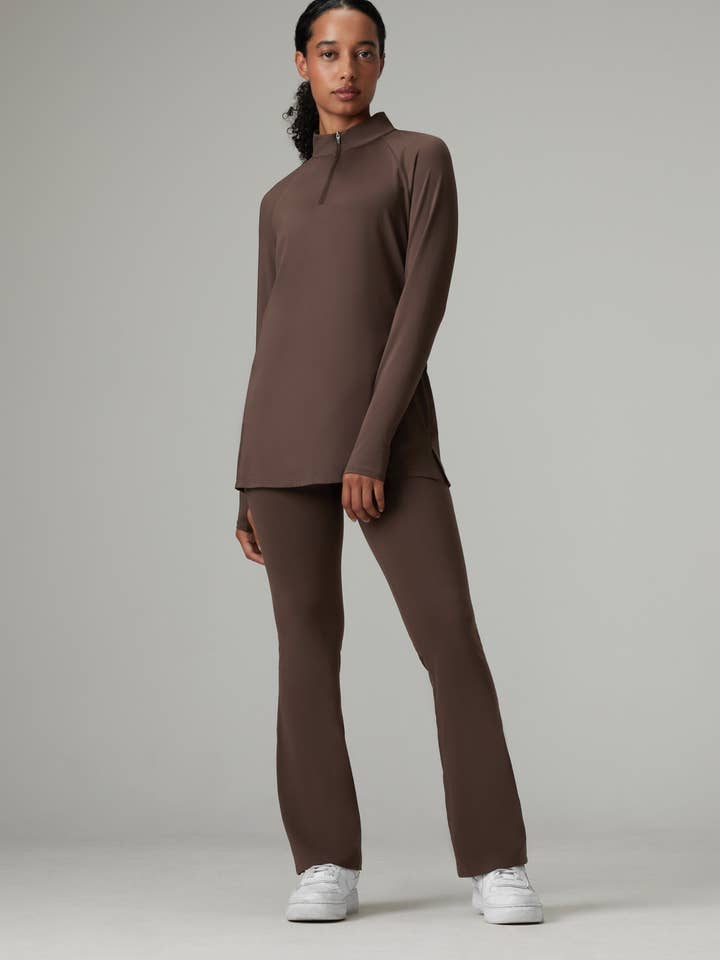 Essential Half Zip Long sleeve Top for wholesale by Numod Active