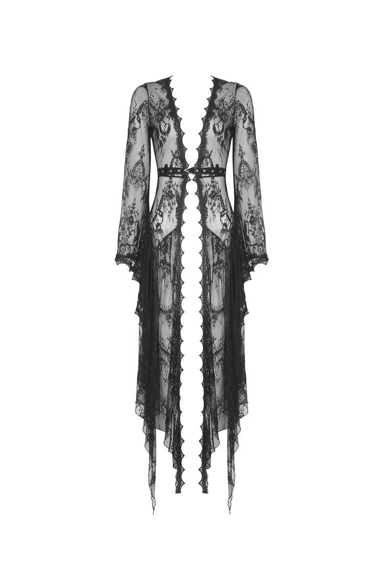 Necessary Evil (Kate's Clothing Ltd T/As) – wholesale Robe – Women's – Dark In Love Larissa Lace Robe1