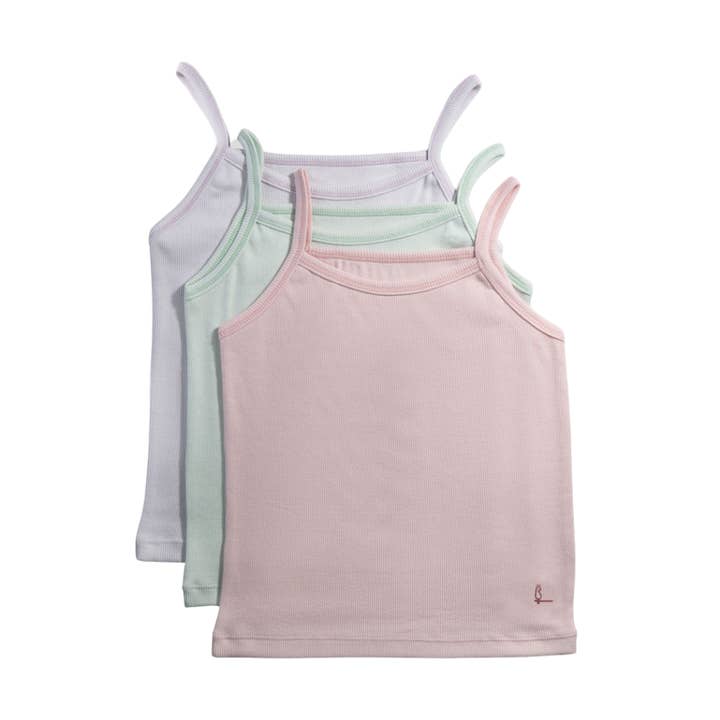 Pastel Ribbed Tanks for wholesale by Feathers USA