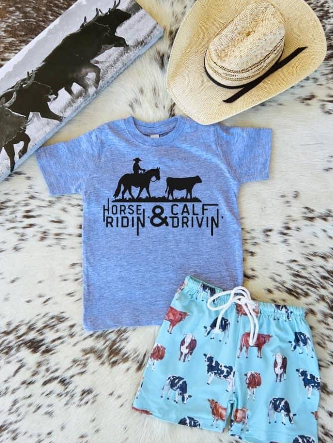 Horse Ridin & calf drivin for wholesale by Buckin Baby Wholesale