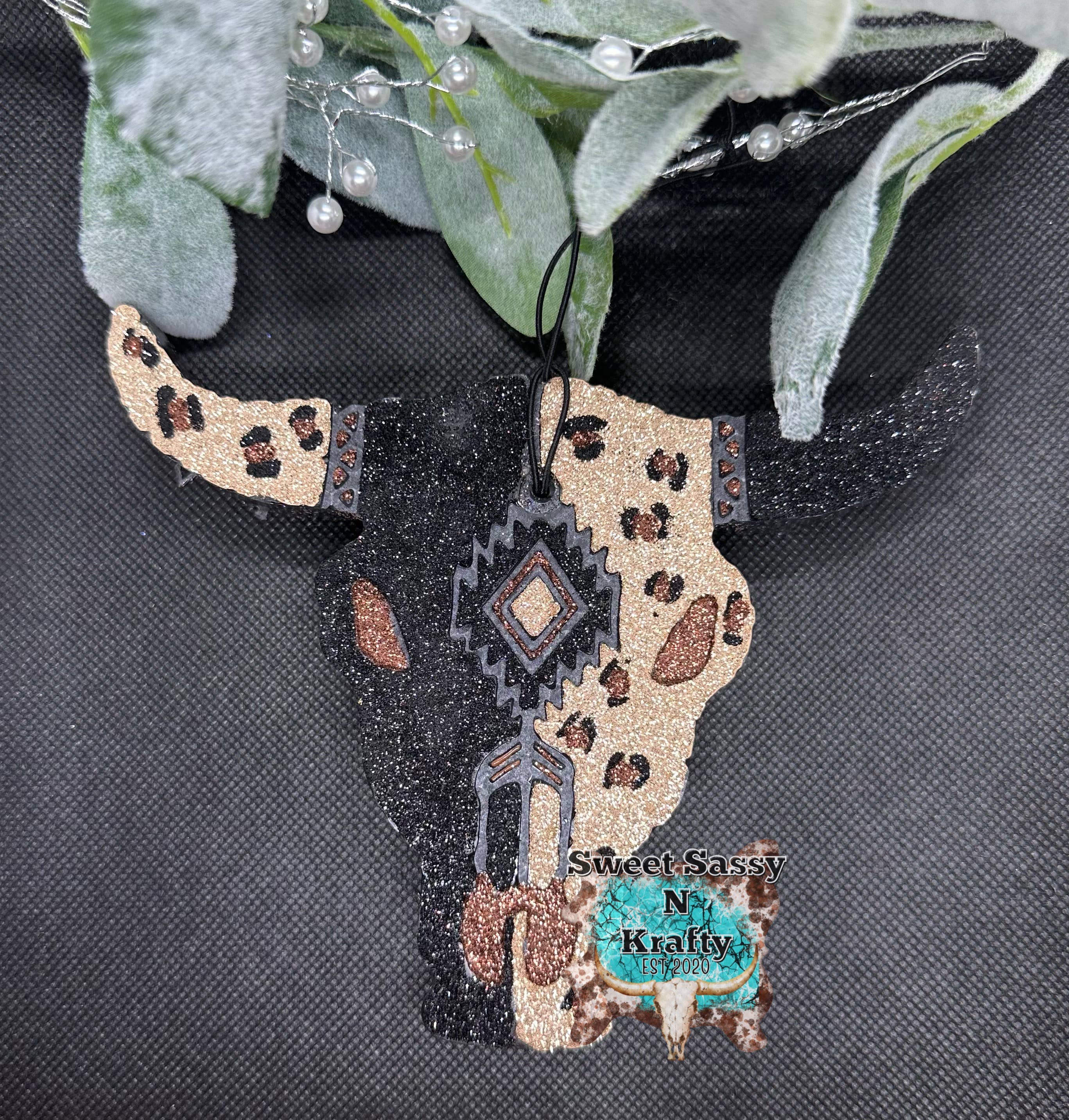 Sweet Sassy N Krafty LLC - Wholesale Car Freshener - Women's - Gold & Black Leopard car freshie1