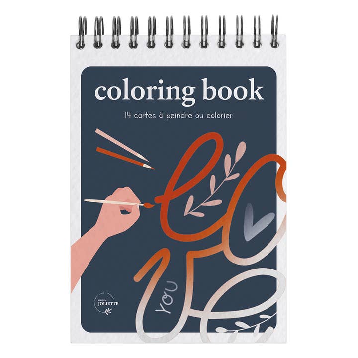 A6 coloring book - Love for wholesale by Maison Joliette