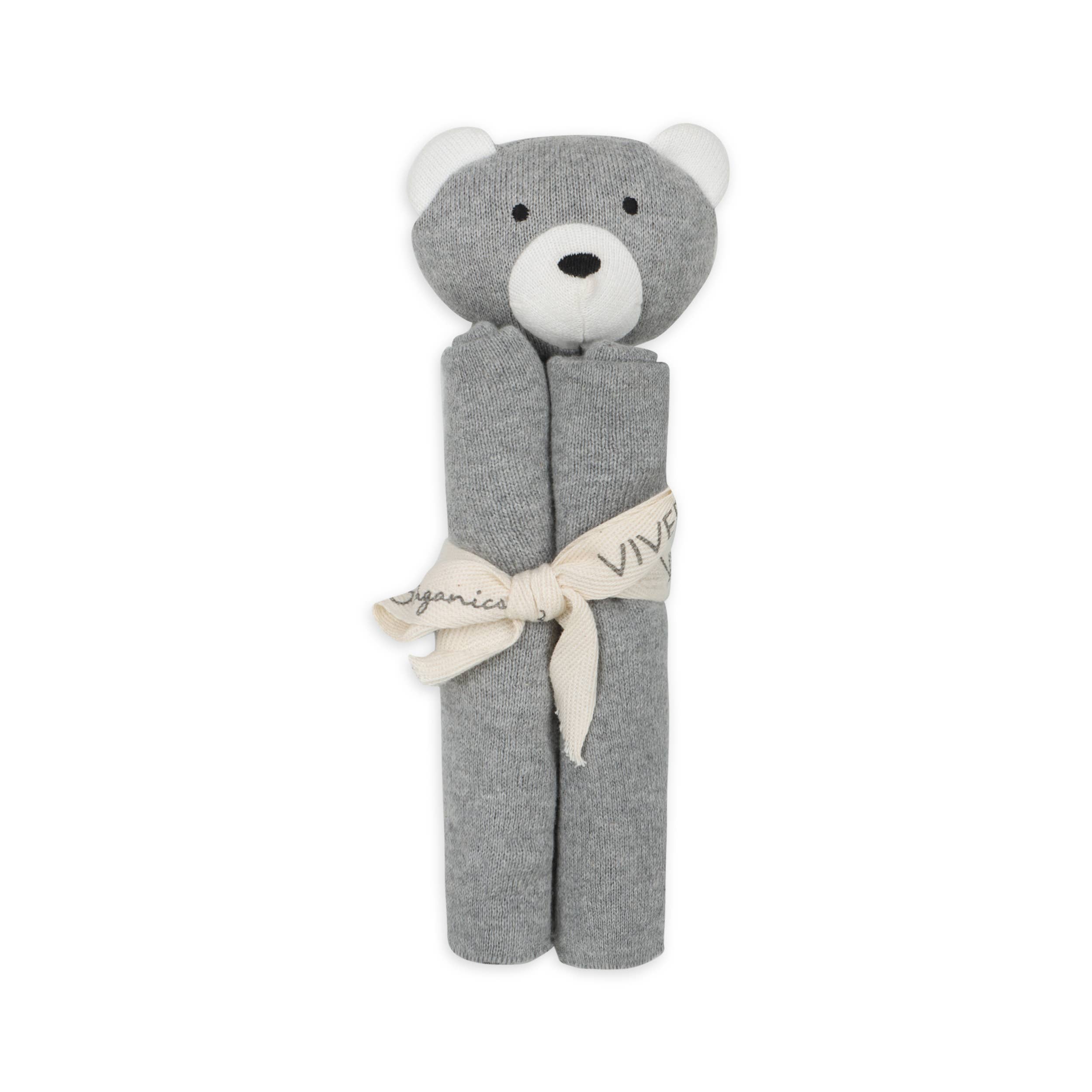 Viverano Organics - Vendita all'ingrosso Copertina doudou - Neonati - Bear - Coperta di sicurezza biologica Baby Lovey, tessuto per coccole11