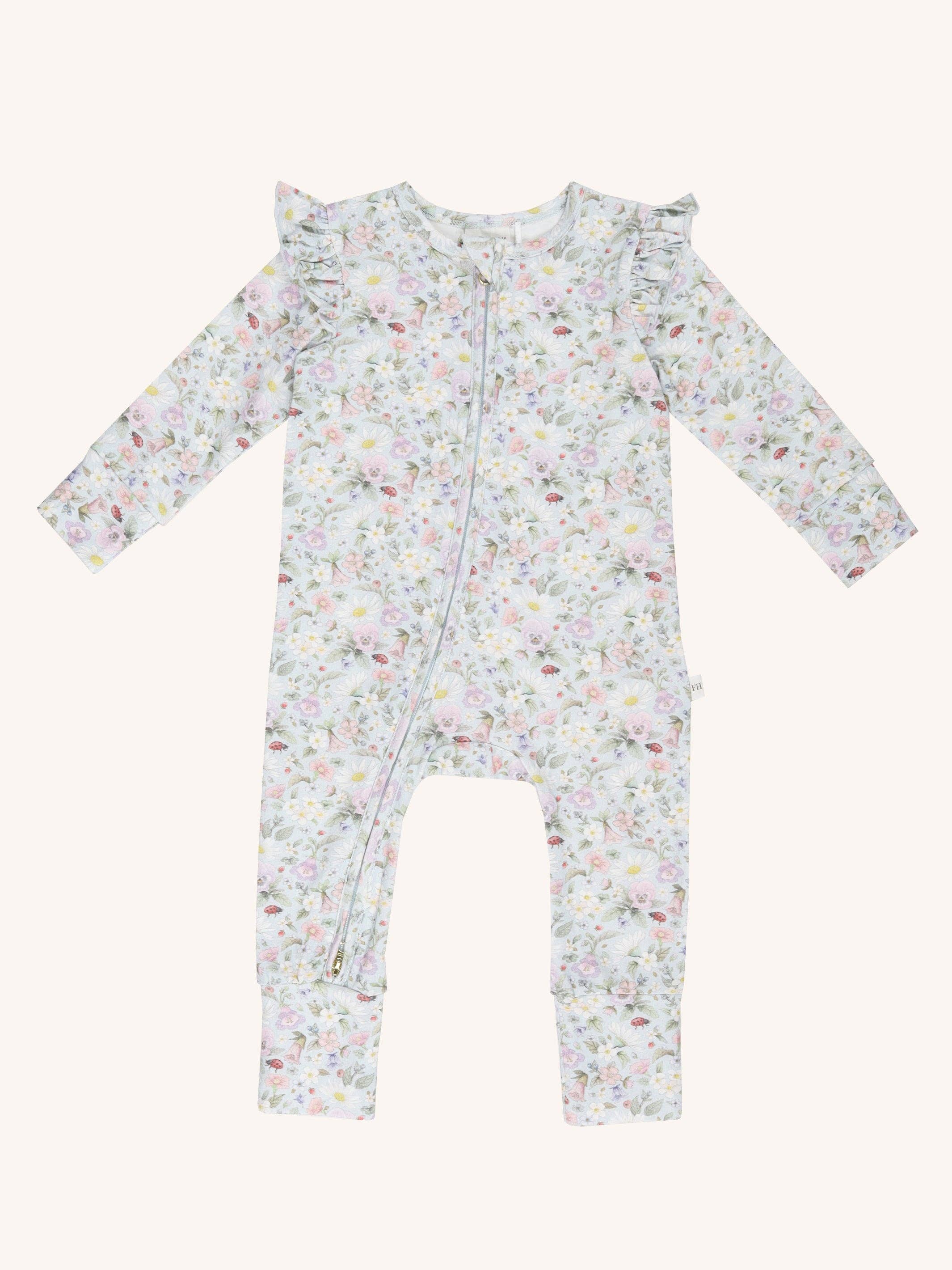 Fleur Harris - Wholesale Jumpsuit - Baby - 'Sweet Garden' Precious Frill Coverall Onesie2
