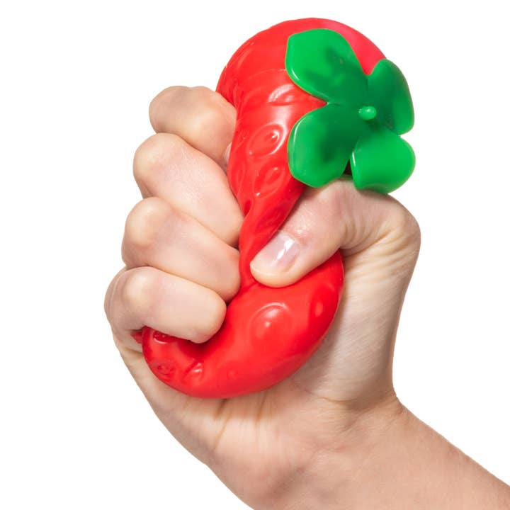 Kawaii Slime Company - Wholesale Squishy Toy - Kids & Baby - Strawberry Shaped Sensory Squishy Toy (12pc/case)