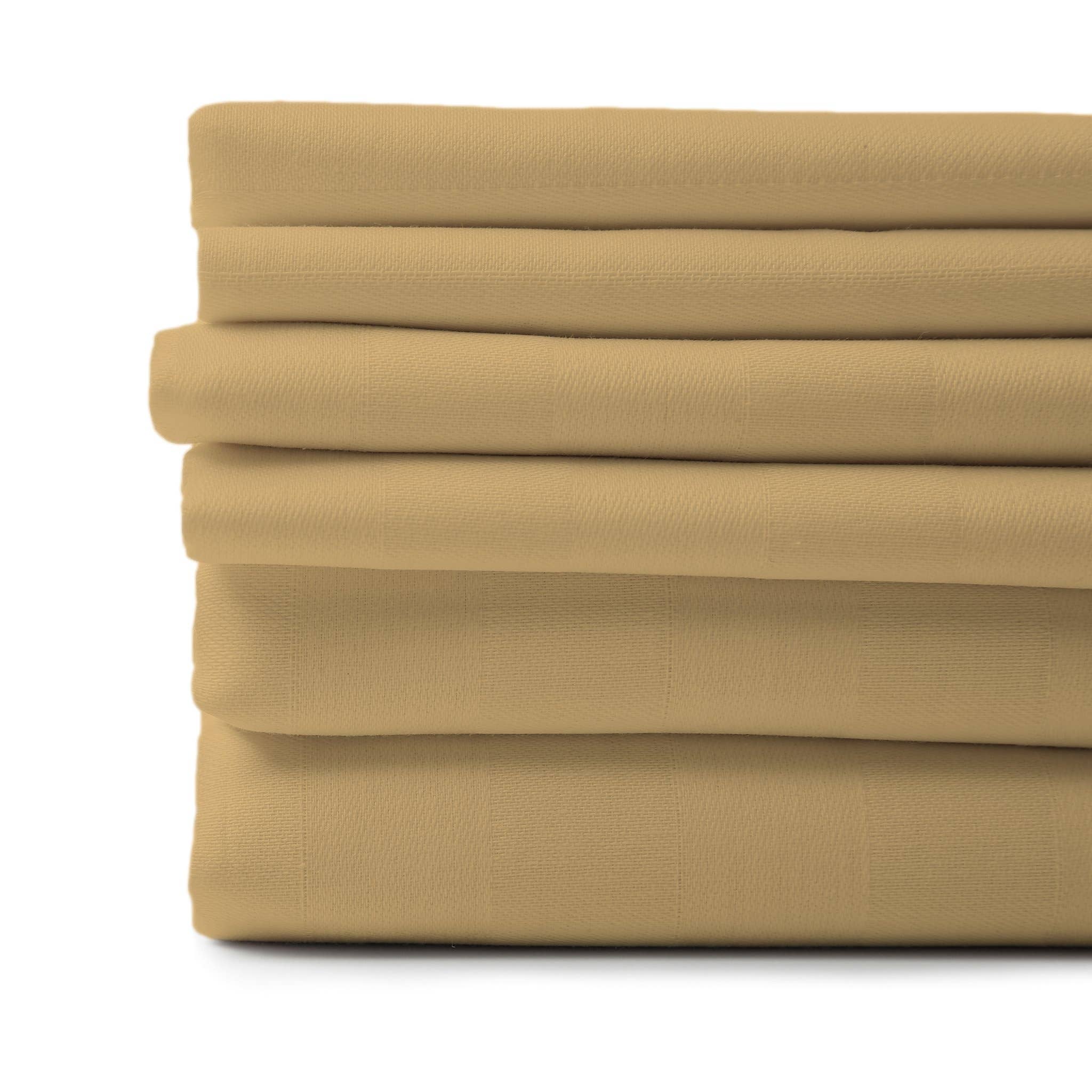 Cypress Linen / Bluff City Bedding - Vente Parures de lit - Ensemble de draps de lit 6 pièces en bambou, 4 taies d'oreiller, draps de poche profonds30