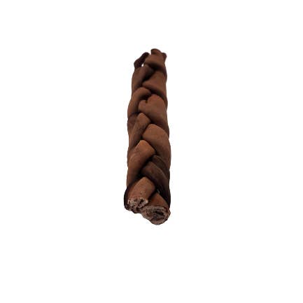 Dibo Pet Foods - Wholesale Pet Treats - Dog - Thin Braided Beef Collagen Stick – Brown 4-6″ long3
