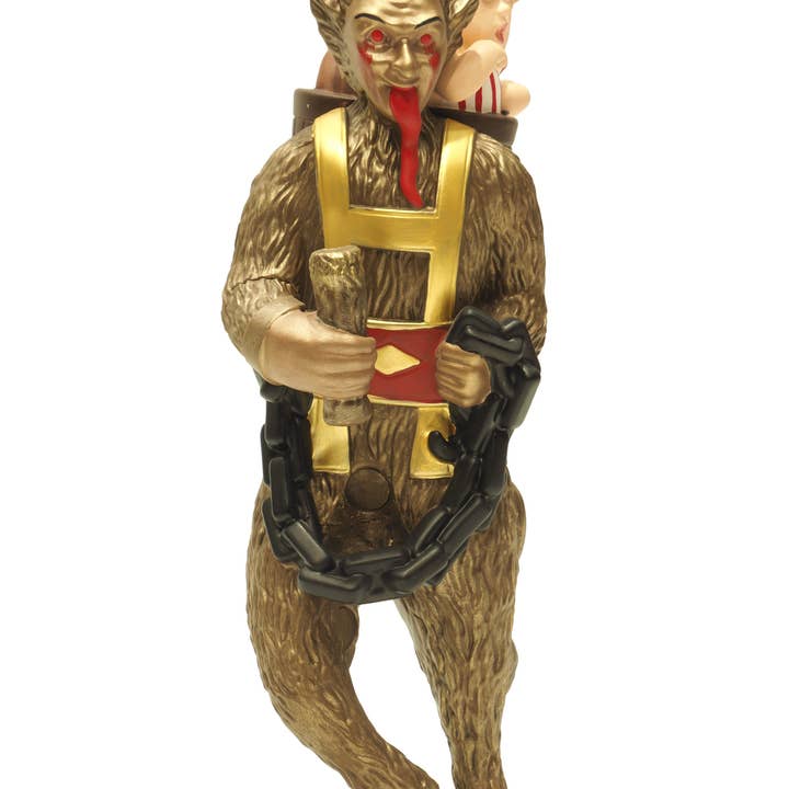 Tree Buddees - Wholesale Tree Topper - Creepy Krampus Tree Topper for Christmas or Halloween Trees - Large 10"1