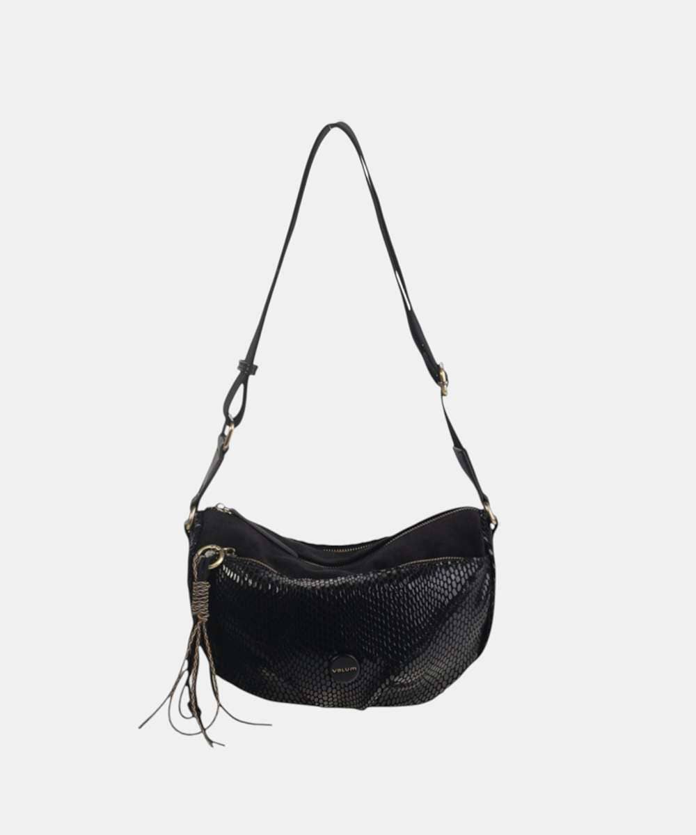 Kbas – wholesale Top handle bag – women's – URBAN BOA POLYESTER BLACK CROSSBODY BAG0