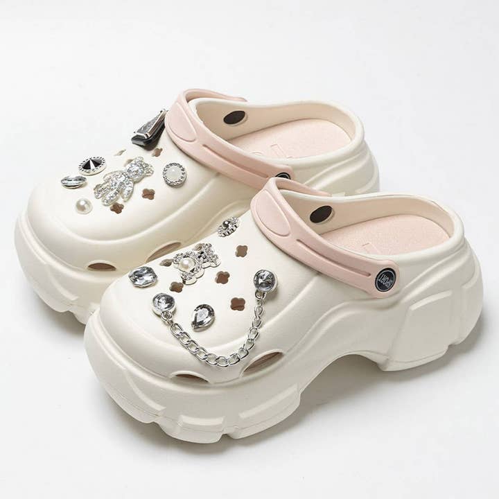FASHION DIAMOND BEAR NEW HOLE SHOES SANDALS_CWSHS0814 for wholesale by Lovenne