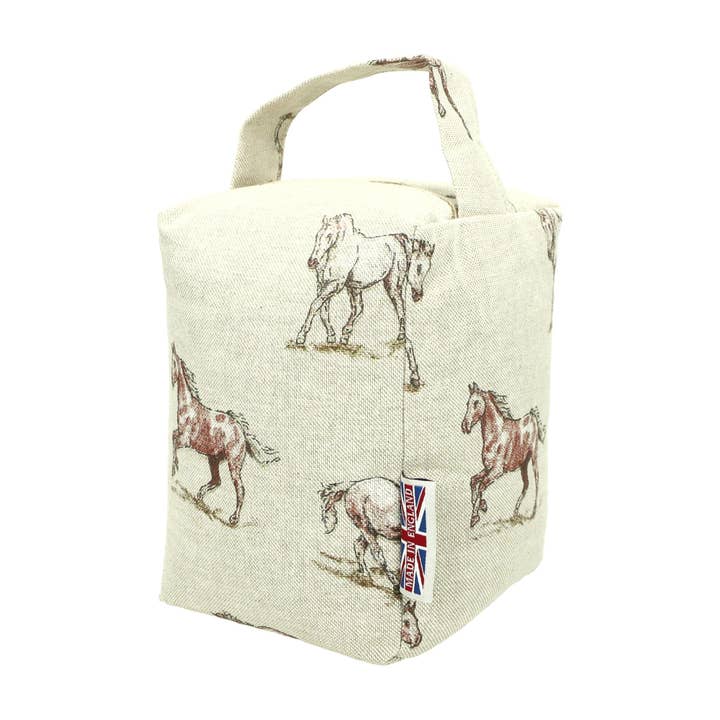 Fermaporta a forma di cavallo in tessuto per la vendita all'ingrosso da parte di The Wheat Bag Company