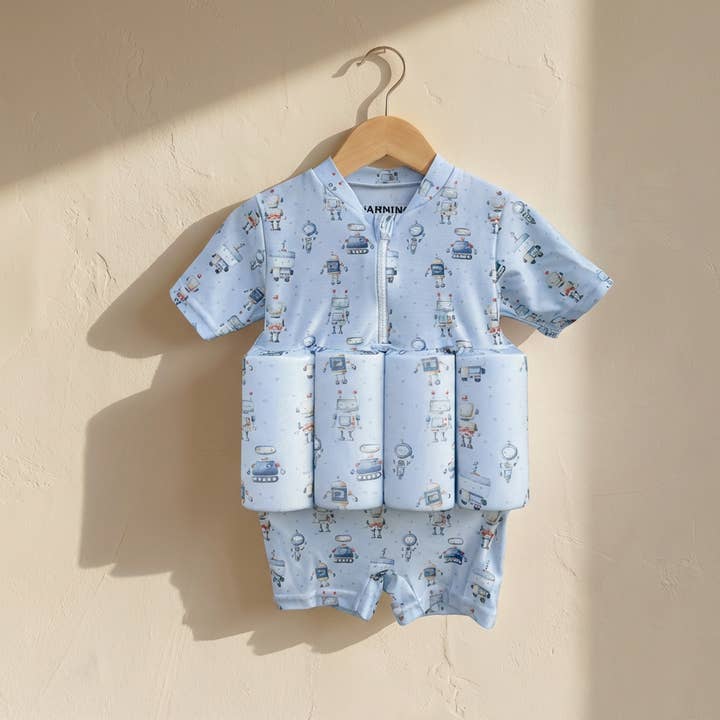 Little Soleil Floatsuit - BLEU for wholesale by Little Soleil