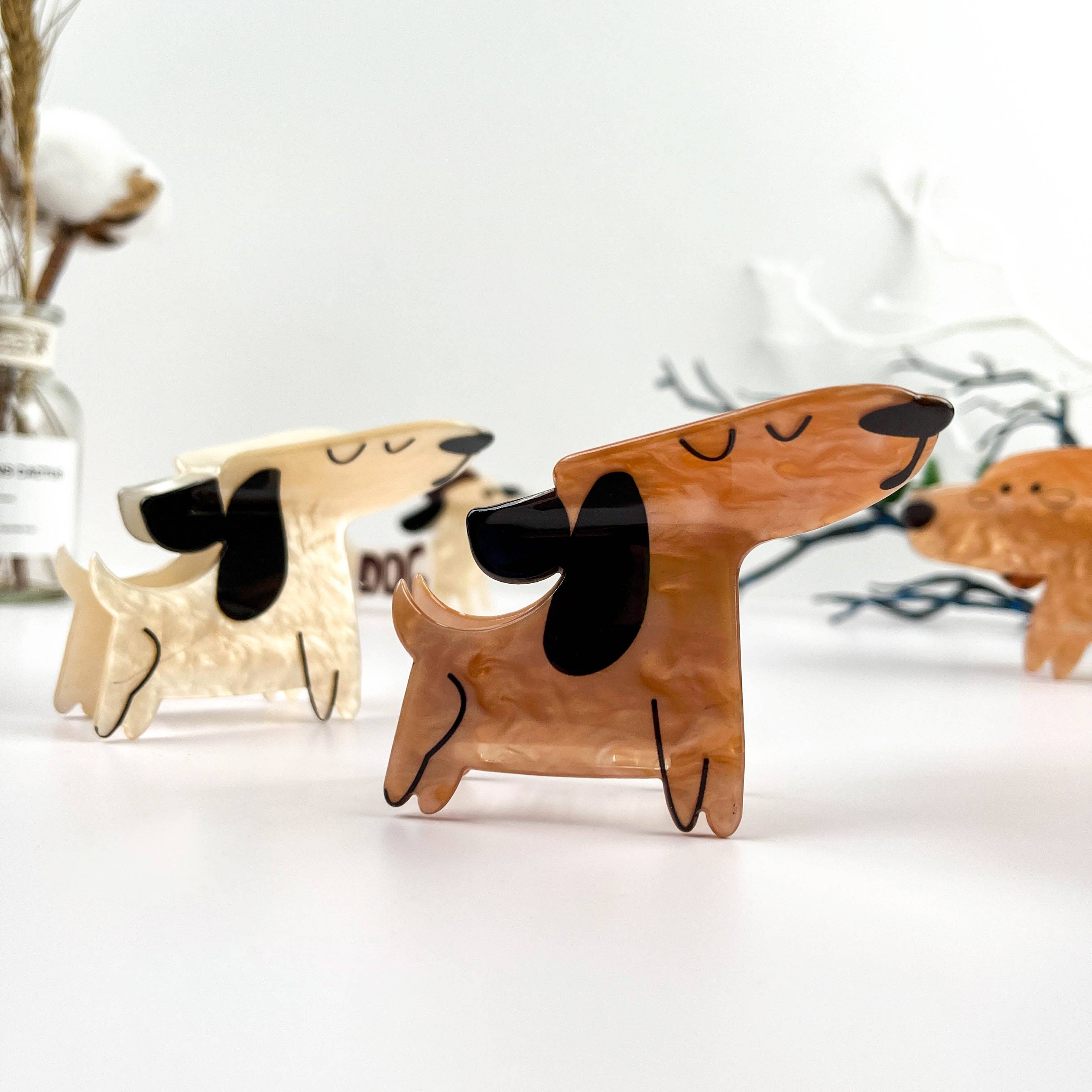 mildstyles - Wholesale Hair Clip - Women's - Playful Cute Puppy Cartoon Animal Hair Claw Clip3