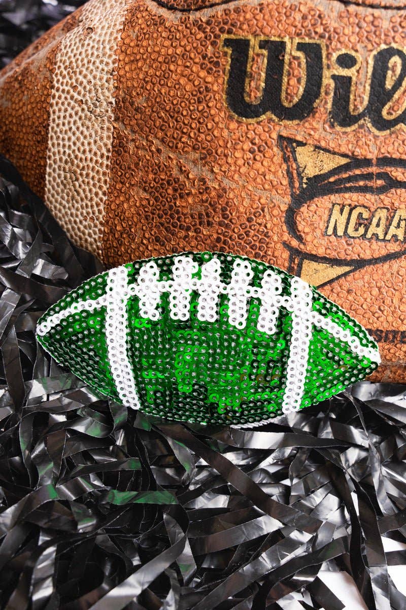 Wholesale Accessory Market - Wholesale Patch - Green Football Sequin Patch0