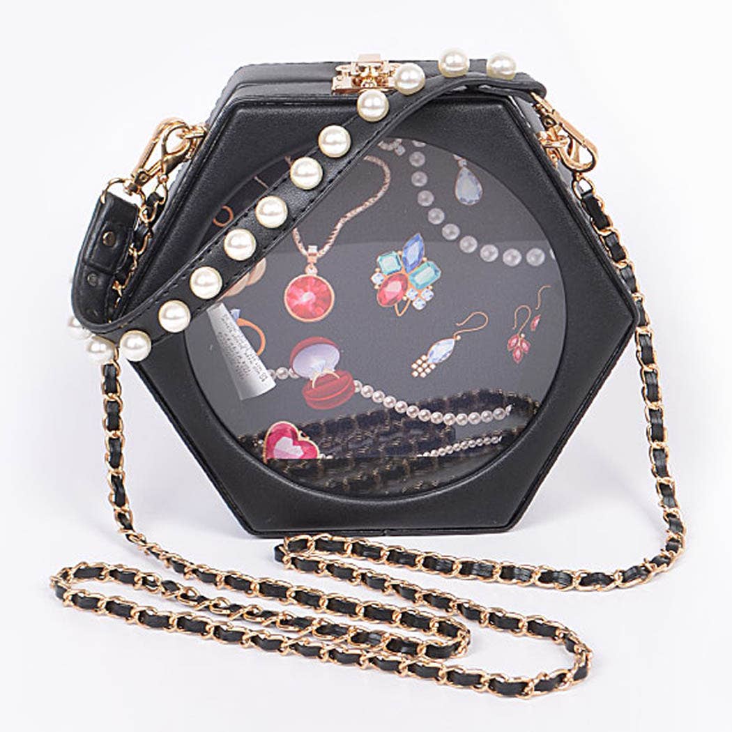 3AM BY H&D ACCESSORIES - Wholesale Clutch Bag - Women's - Polygon Jewelry Box Clutch0