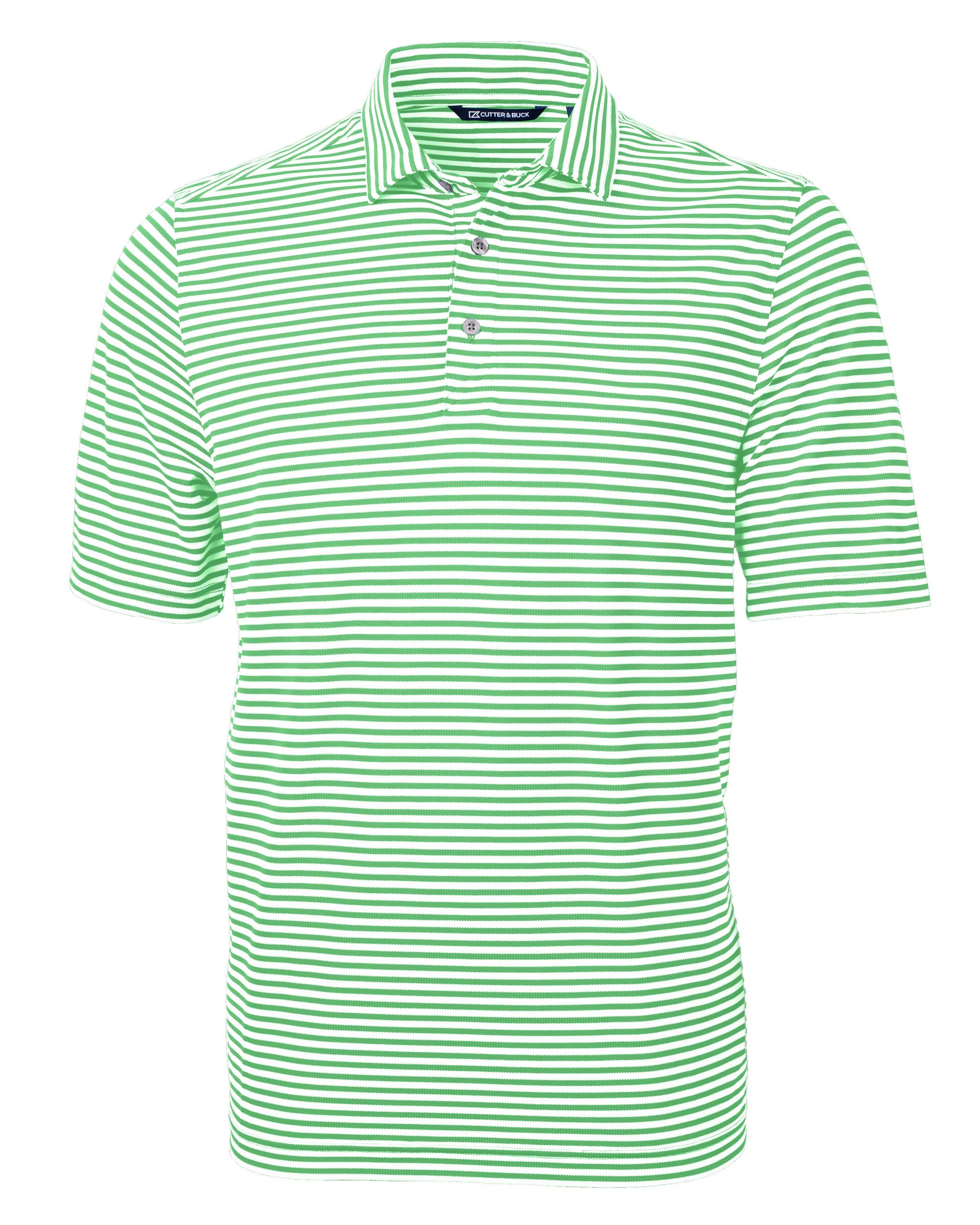Cutter & Buck - Wholesale Polo - Men's - Cutter & Buck Virtue Eco Pique Stripe Recycled Men's Polo6