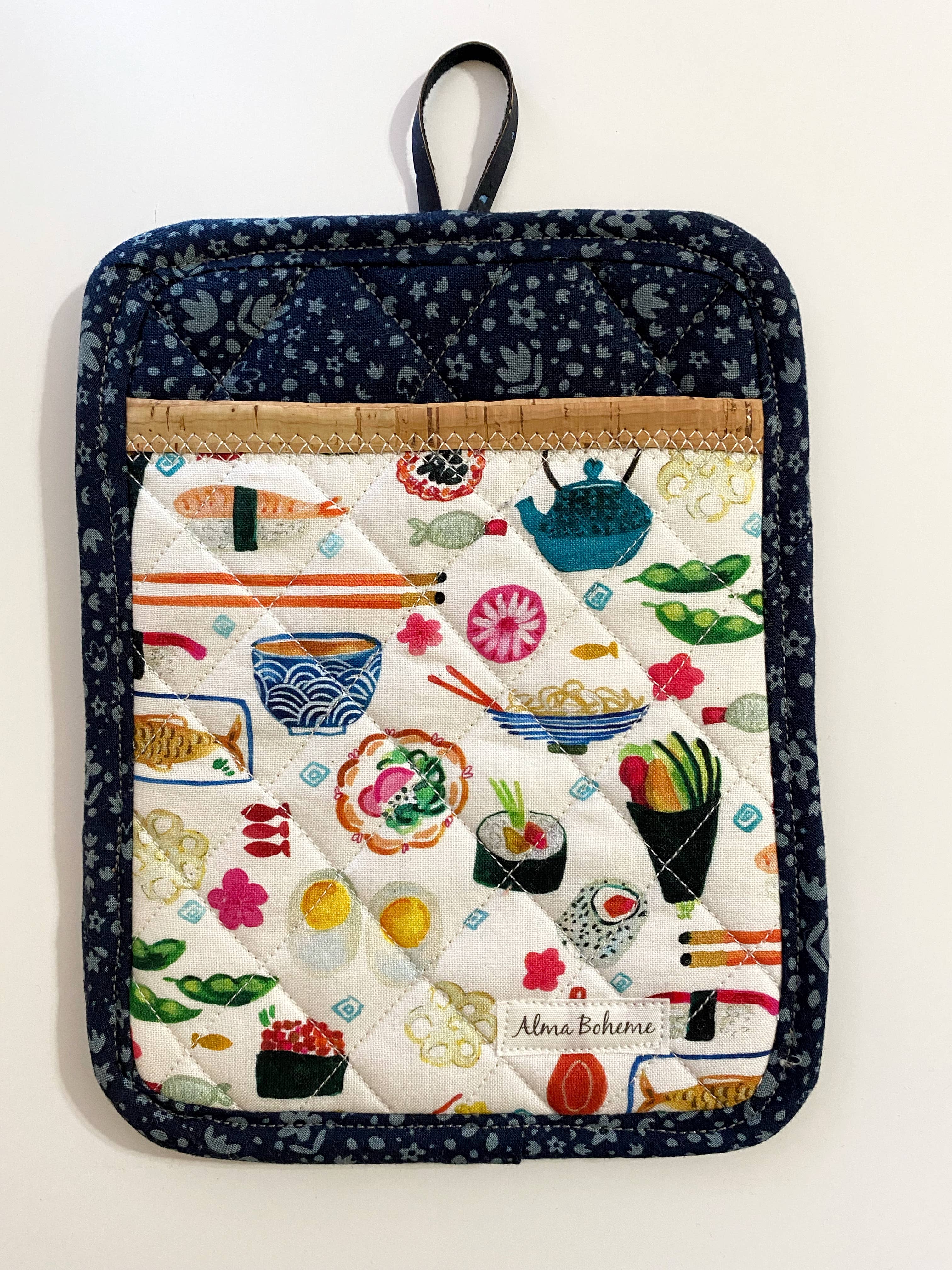 Alma Boheme Handmade - Wholesale Ovenwant/pothouder - Duurzame pannenlap van kurk en katoen met zakje32