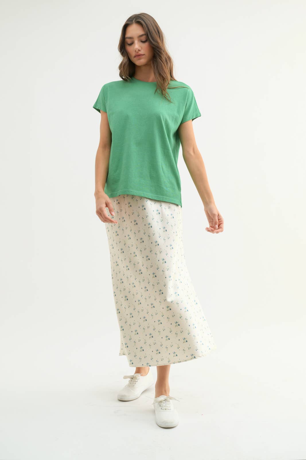 Wishlist Apparel - Wholesale T-Shirt - Women's - SHORT SLEEVE SLUB BOYFRIEND FIT TEE / WL24-94715