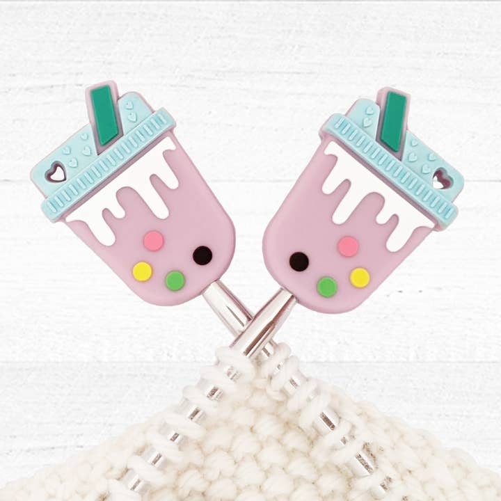 Bubble Tea Steekstoppers voor Breien voor wholesale door Pretty Warm Designs
