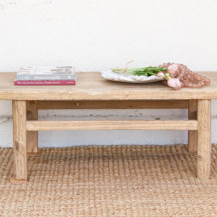 Reclaimed Wood Rustic Minimalist Coffee Table for wholesale by De-cor