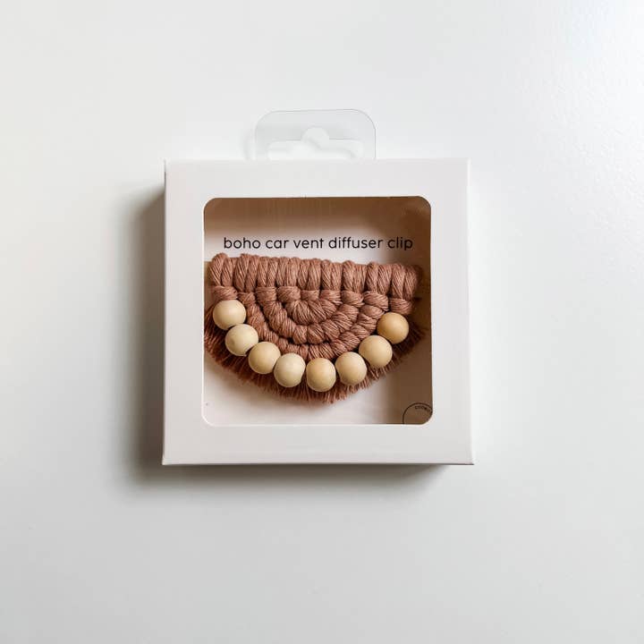 Collective Harmony Co - Wholesale Car Freshener - Women's - boho car vent clip diffuser | macrame car diffuser4