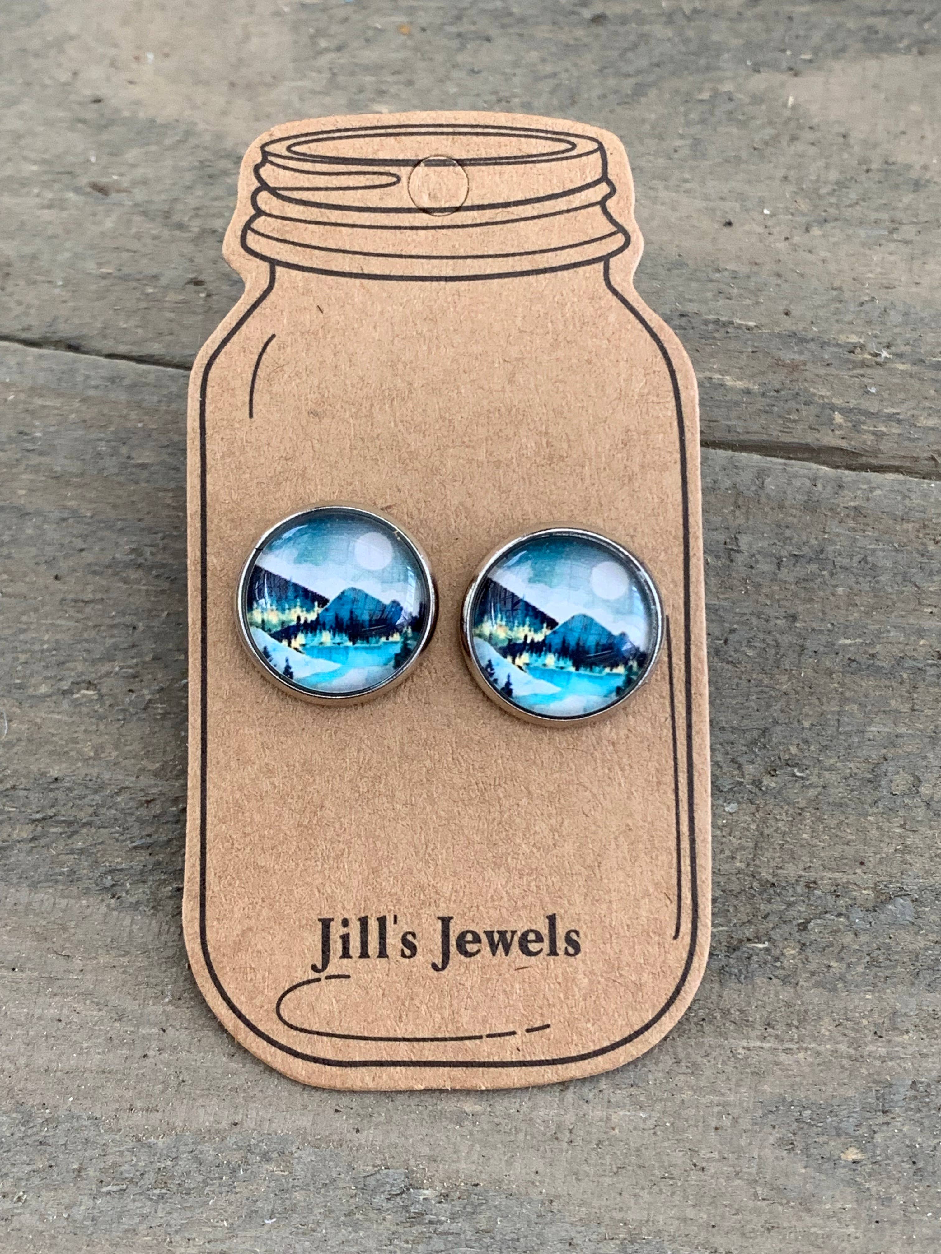 Jill's Jewels - Vente Clous d'oreille - Puces d'oreilles de voyage Blue Mountain1