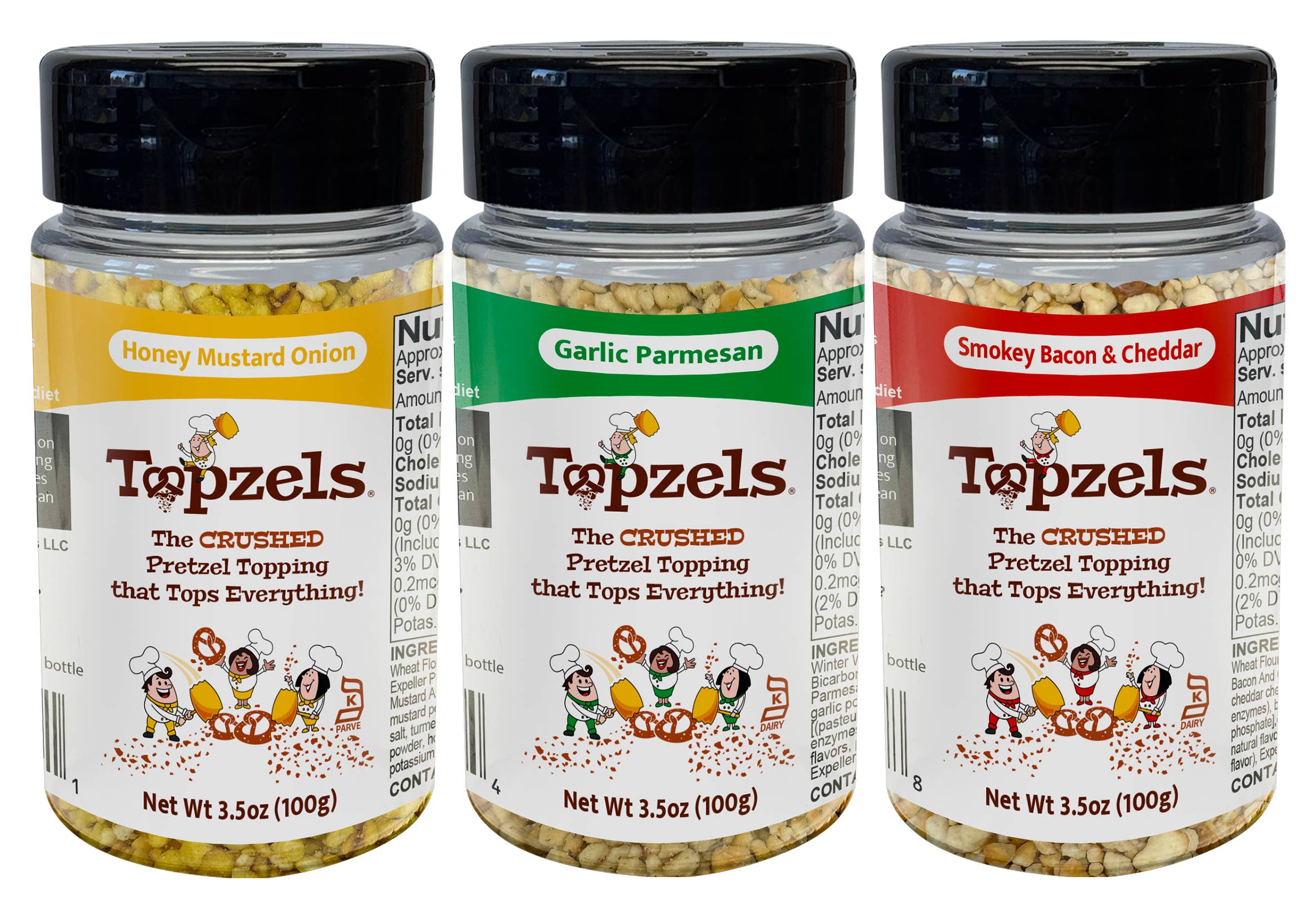 Pretzel Pete - Vente Mélanges sel et poivre - Topzels morceaux de bretzel à l'oignon et à la moutarde au miel8