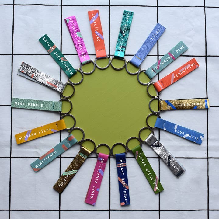 Jemma Marston - Wholesale Keychain - Women's - Hand Painted Leather Keyrings16