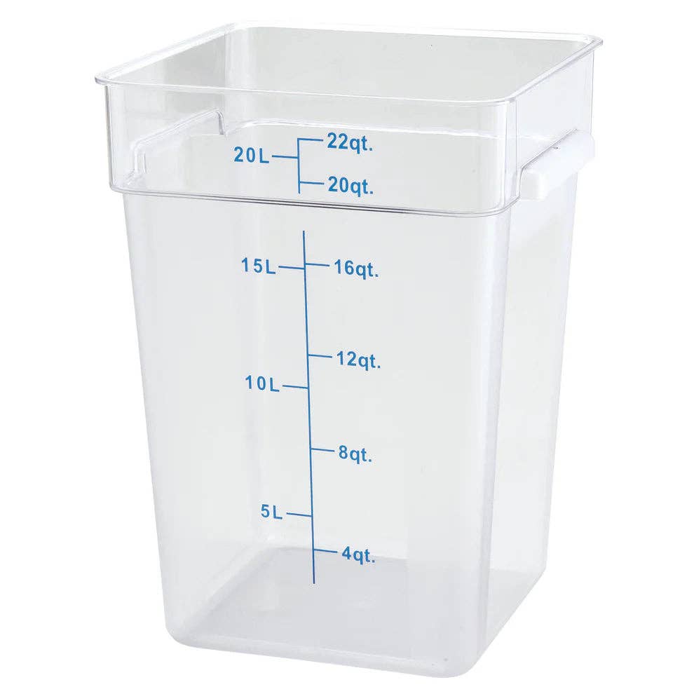 EcoQuality – wholesale Matlåda – PCSC-12C till 8C, Klar, 2-22qt Klar, PC, Fyrkantig Förvaringsbehållare3