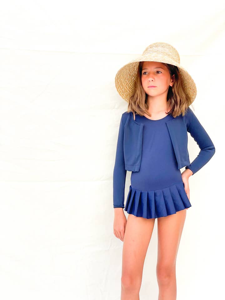 Casa Blue Swim - Wholesale One Piece Swimsuit - Kids - PIRUETA SWIMSUIT IN NAVY1