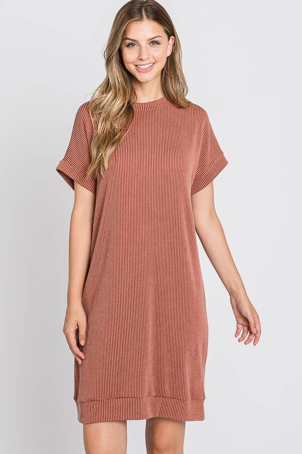 Tres Bien, Inc - Wholesale Dress - Women's - ribbed round neck dress5