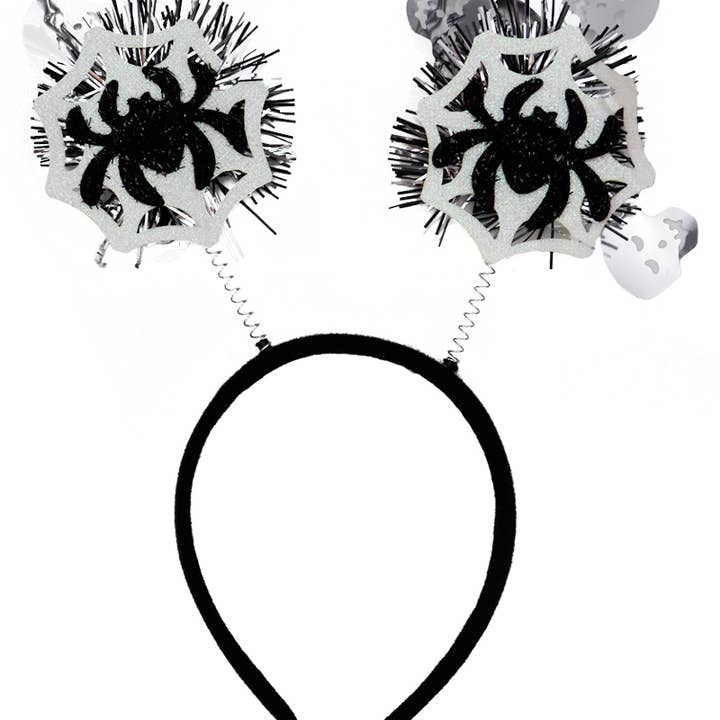 Cap Zone - Wholesale Party Hat/Crown - Halloween Shimmery Tinsel Novelty Head Boppers