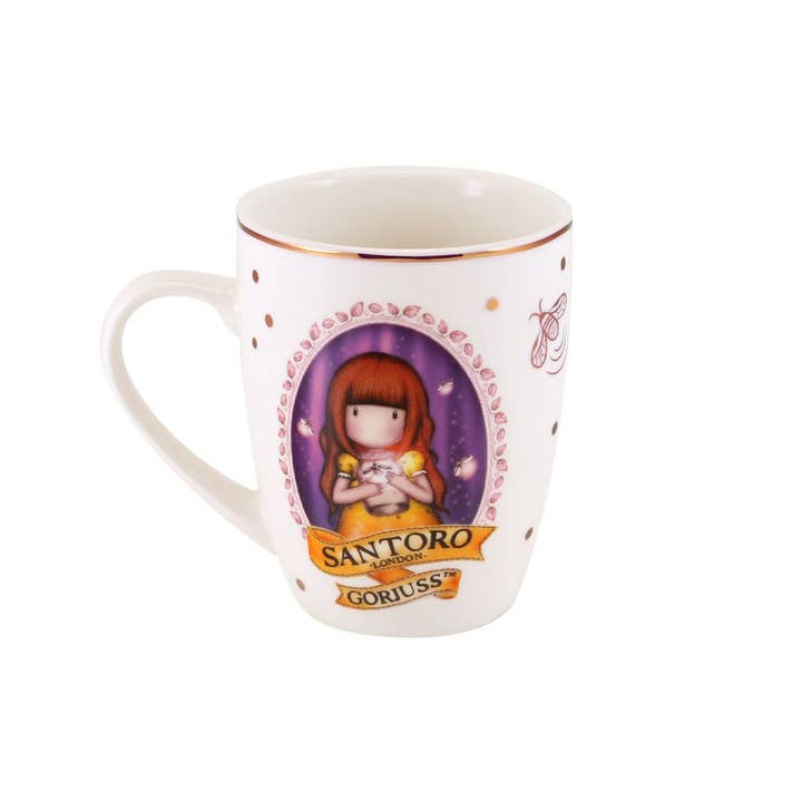 Santoro London - Wholesale Coffee Mug - Gorjuss - Mug and Coaster Set - Firefly Dawn2