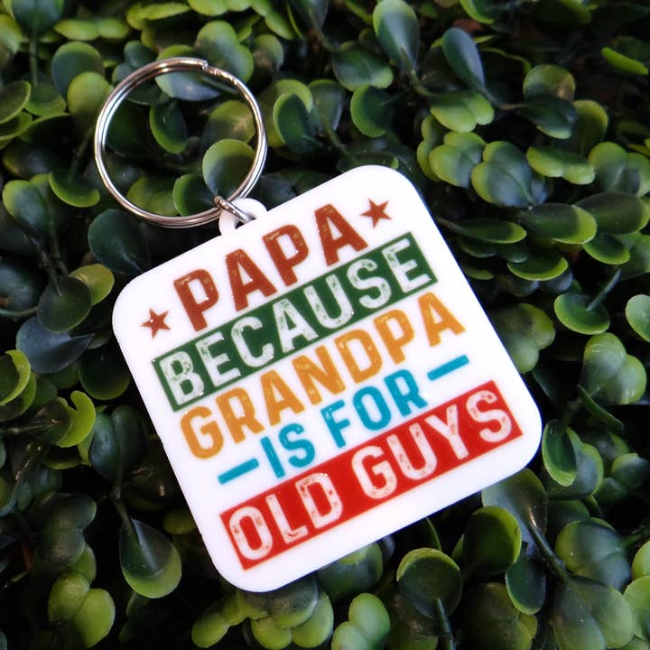 Happyink.co - Wholesale Keychain - Men's - Papa Keychain, Grandpa Gift, Papa Gift0