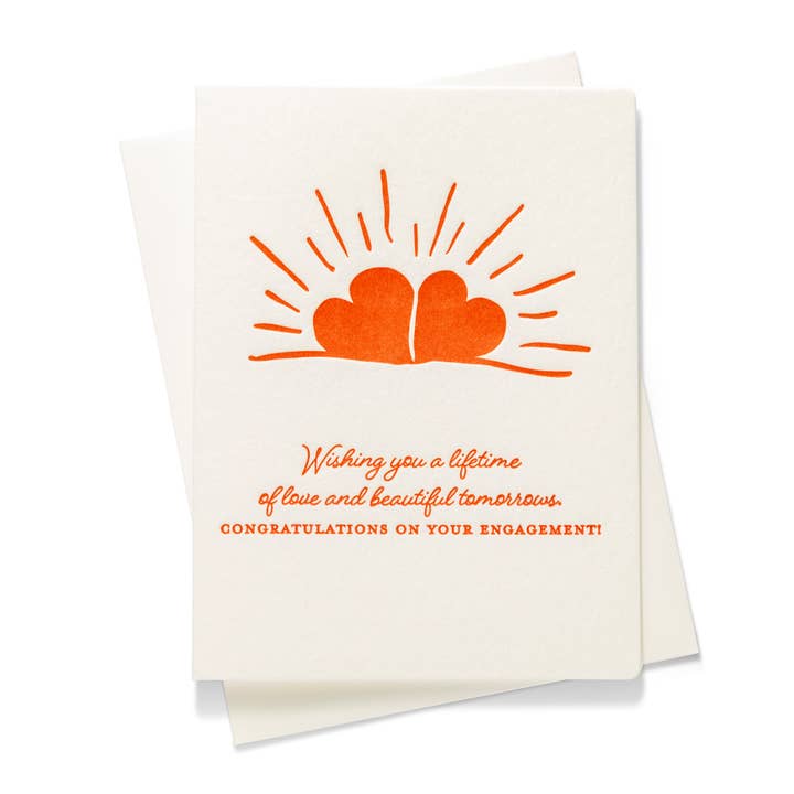 Beautiful Tomorrow | Letterpress Greeting Card | Love for wholesale by Color Box Design & Letterpress