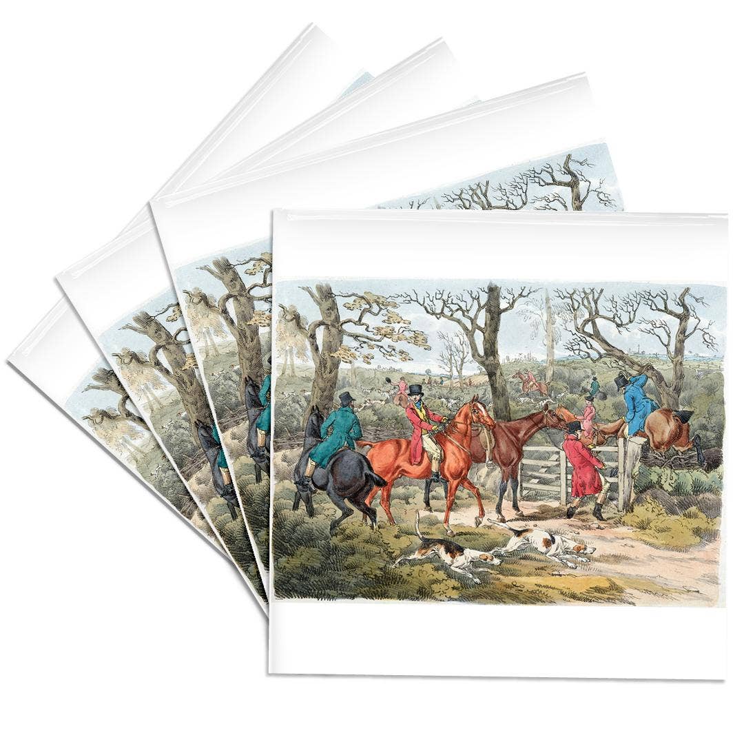 3dRose - Wholesale Onderzetters - 3dRose, Vintage Vossenjacht Scène, Onderzetter0