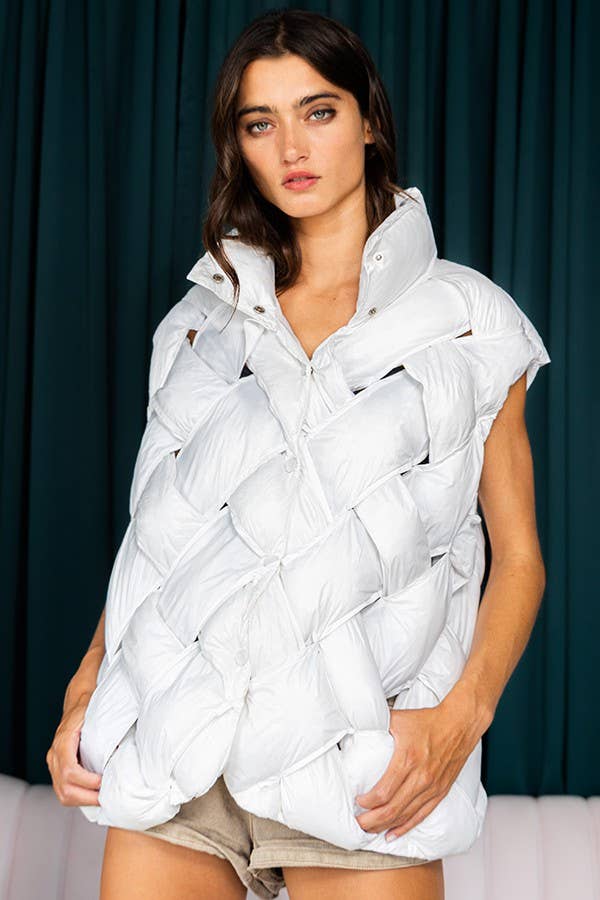 BUCKETLIST INC - Vente Veste sans manches – femme - Veste doudoune boutonnée IT204016