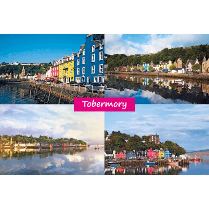 Litet vykort Tobermory för wholesale av Island Blue Publishing