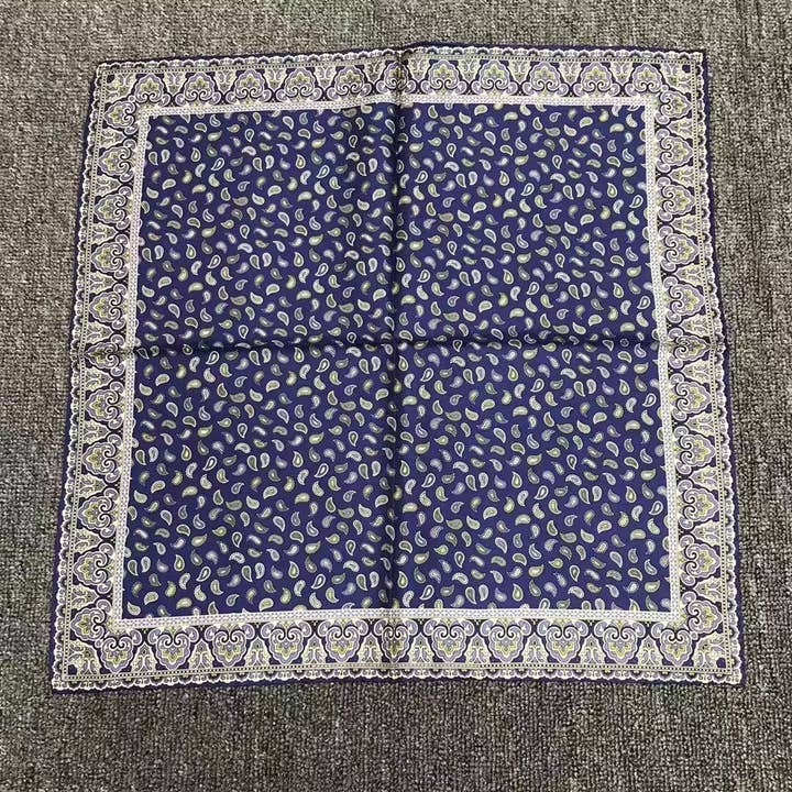 Hand-Rolled Silk Twill Square Scarf - SS53-HH-135 for wholesale by SueSilkHK