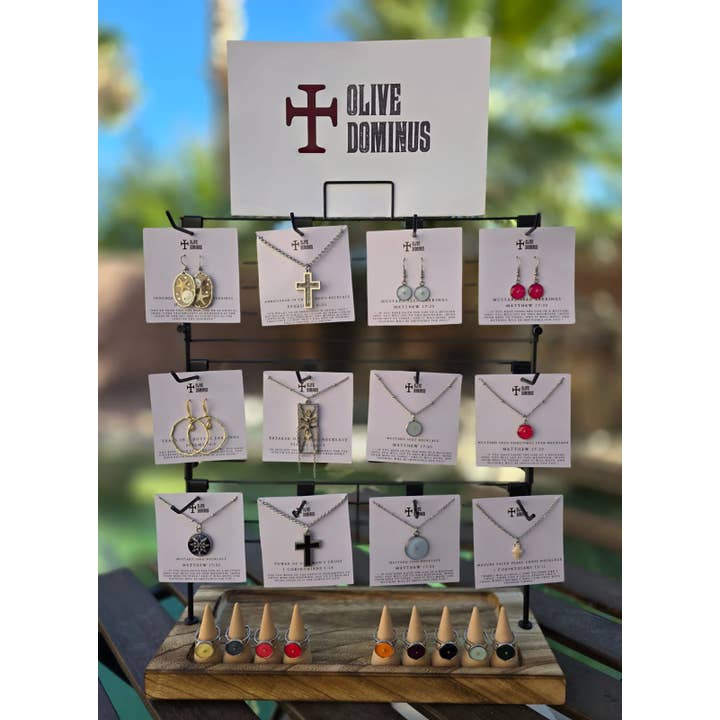 Olive Dominus - Vendita all'ingrosso Collana con ciondolo/pendaglio - Collana con Bibbia miniatura e Devozionale cristiano (Marrone)8