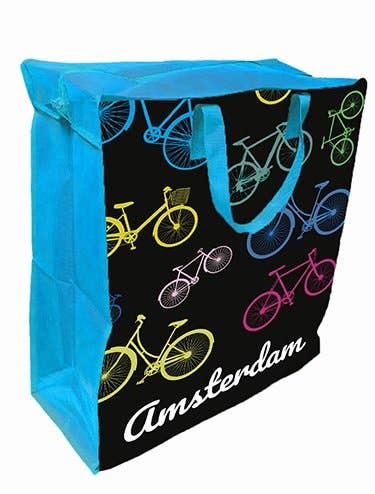 TRAAGOODS.COM - Wholesale Grocery/Shopping Bag - Shopper Big Bikes Blue0