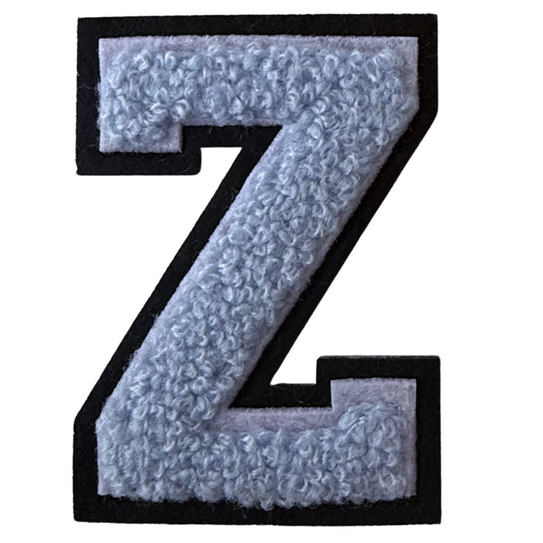 Patch Points - Wholesale Patch - Baby Blue Varsity Letter Sticker & Iron On25