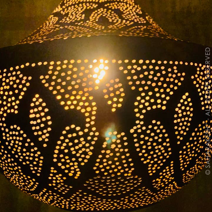 SaharaKesh - Wholesale Chandelier/Hanging Light - Moroccan Pendant Lamp, Handmade Brass Arabic Ceiling Lamp6
