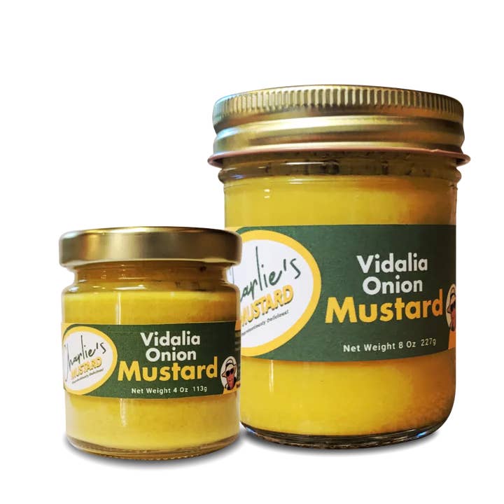 Vidalia Løg Sennep for engroshandel hos Charlie's Mustard, LLC
